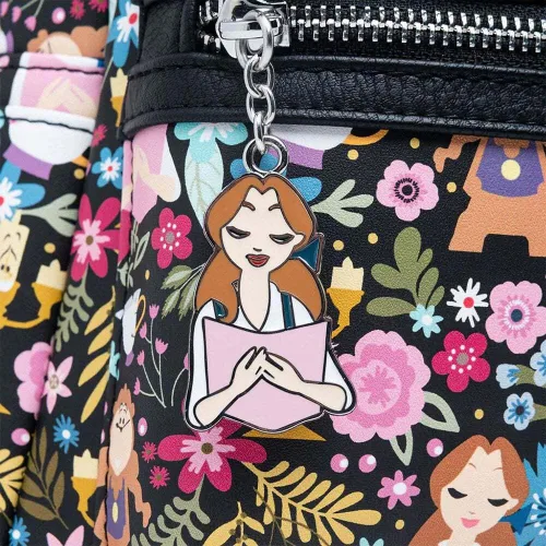 Vista 5 de Loungefly Disney Beauty and the Beast Belle - Mochila floral, Varios