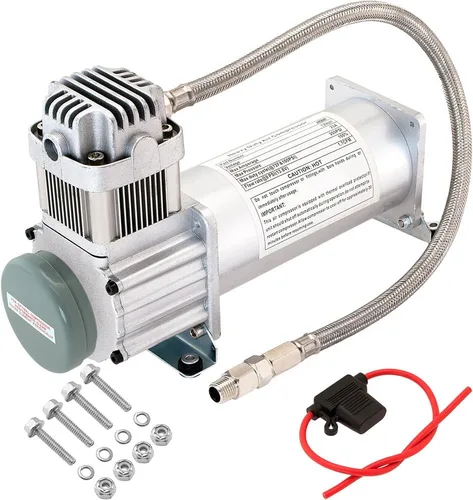 Vista 9 de Vixen Horns - Compresor de aire a bordo resistente de 200 PSI. Reemplazo universal para bocina de tren de camión/coche/suspensión/caminata/kit