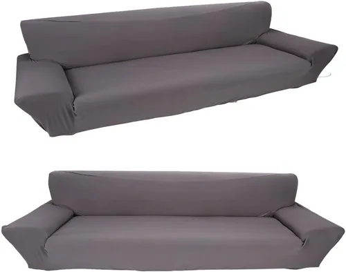 Vista 3 de Funda para sofá, poliéster y elastano de alta calidad de 93 a 118 pulgadas, funda protectora elástica de 4 plazas para sala de estar, mascotas
