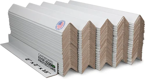 Vista 35 de IDL Packaging Protector de borde de cartón negro de 2 x 2 x 48 pulgadas (paquete de 20) – Protectores de esquinas para envío, almacenamiento