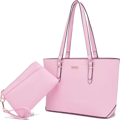 Vista 32 de YZAOLL Bolsos para mujer de cuero sintético, medianos y grandes, bolso de hombro, cartera, juego de bolso de mano y billetera