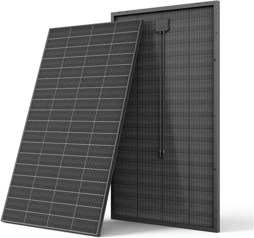 Vista 8 de Panel solar bifacial de 100 vatios, panel solar monocristalino de 12V 100W, módulo de alta eficiencia, tecnología monocristalina, funciona