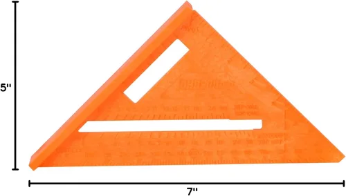 Vista 6 de Johnson Level & Tool RAS-70B-ORAN Escuadra de Viga Structo-Cast, 7", Naranja, 1 Escuadra