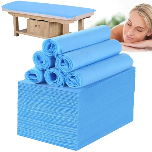 Vista 13 de Sábanas desechables para mesa de masaje, 50 piezas de 31 x 71 pulgadas, impermeables, tela suave no tejida, para mesa de masaje, cubierta de cama