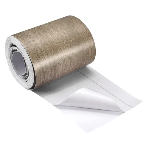 Vista 9 de uxcell Cinta de grano de madera, 1.97 pulgadas x 16.41 pies, adhesivo de papel de pared autoadhesivo para pared, esquina, mesa, puerta, sofá, Marrón