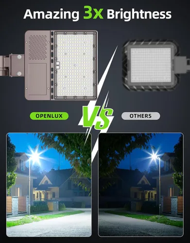 Vista 8 de Luz LED para estacionamiento con certificación UL, 150 W, 120 W, 90 W, ajustable, con fotocélula de 22500 lm, caja de zapatos, luces de inundación