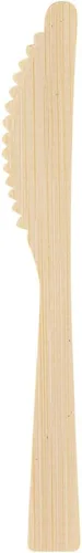Vista 12 de Restaurantware Bambuddha - Cuchillos de madera de 7 pulgadas, 100 cuchillos de bambú desechables, acabado suave y duradero, cubiertos sostenibles