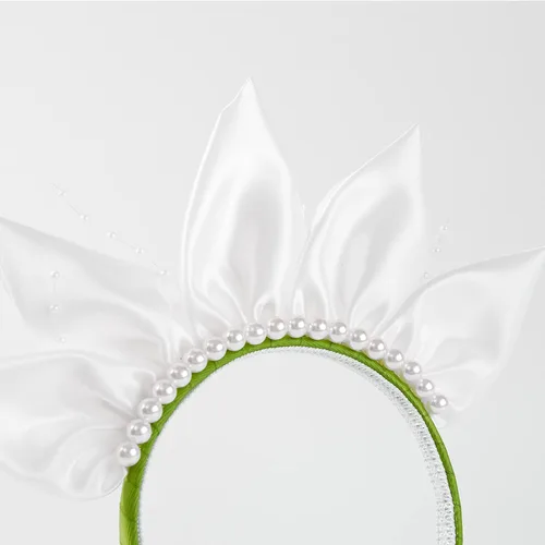 Vista 5 de Accesorios de disfraz Diadema de princesa, guantes de joyería verdes, disfraz de fiesta de Halloween