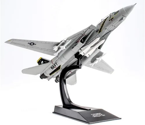 Vista 2 de OPO 10 - 1/100 F-14A Tomcat US Navy VF-84 Avión de combate militar 1981 Top Gun Pirata Jolly Rogers (CP01)