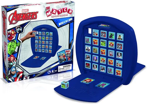 Vista 3 de Top Trumps Match Game Marvel Avengers - Juegos de mesa familiares para niños y adultos - Juego a juego y juego de memoria - Divertidos