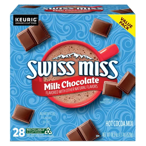 Vista 10 de Swiss Miss Cápsulas K Cup Keurig de Chocolate Caliente con Leche Monodosis, 28