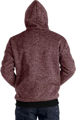 Vista 3 de Facitisu - Sudaderas de vellón pesado con capucha para hombre, con cremallera de invierno, talla grande