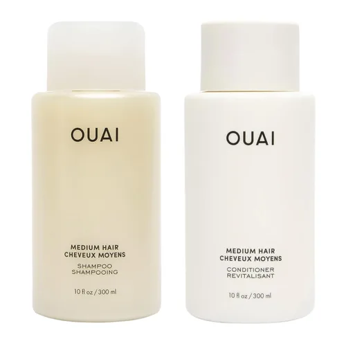 Vista 13 de OUAI Set de Champú y Acondicionador para Cabello Fino - Champú y Acondicionador Sin Sulfatos para Mujeres y Hombres - Fabricado con Queratina, Raíz