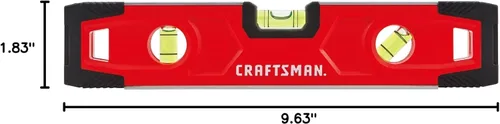 Vista 4 de CRAFTSMAN Nivel de torpedo, magnético, 9 pulgadas (CMHT43191)