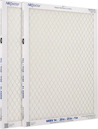 Vista 10 de AirDoctor Filtro plisado MERV 14 HVAC disponible en 6 tamaños. Captura el 96% de los contaminantes de 1 a 3 micras de tamaño. Captura las impurezas