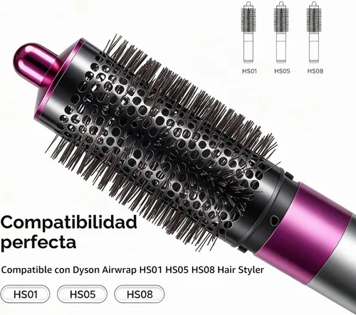 Vista 3 de Cepillo voluminizador redondo para Dyson Airwrap HS01 HS05 HS08 Hair Styler