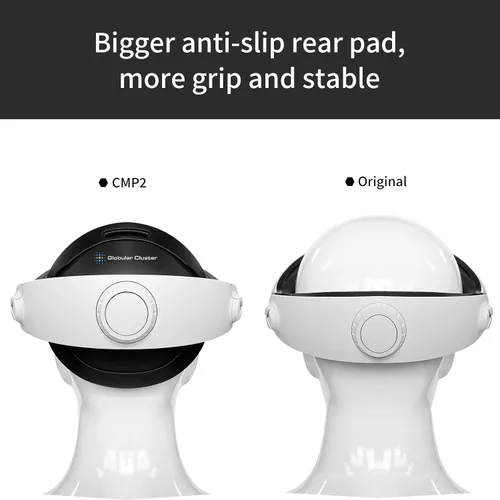 Vista 4 de Globular Cluster CMP2 Comfortable Mod for PS VR 2 - Sweet Spot Keeper- Weight Balancer-Soft Forehead Pad-Bigger Softer Anti-Slip Rear Pad