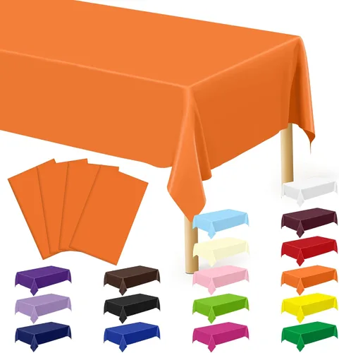 Vista 108 de Suministros de regreso a clases, 2 manteles de 108 x 54 pulgadas, manteles desechables coloridos para el primer día de escuela, rectangular