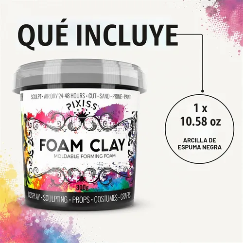 Vista 6 de Arcilla de espuma para modelar de espuma seca al aire – Arcilla suave para cosplay para añadir slime, arcilla de moldeo para esculpir con espuma