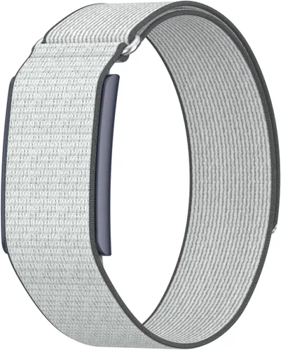 Vista 8 de Correa de nailon en bucle compatible con Amazfit Helio, correa de muñeca deportiva transpirable con cierre de gancho y bucle y diseño cubierto