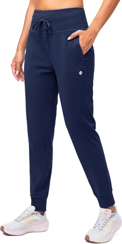 Vista 9 de G Gradual Pantalones deportivos con forro polar para mujer, de cintura alta, resistentes al agua, térmicos, para invierno, correr, senderismo