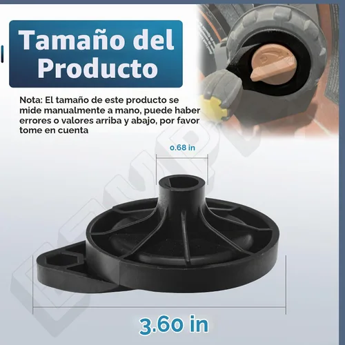 Vista 2 de Paquete de 2 ruedas de mano de sierra de mesa 089290001054 para Ridgid/Ryobi R4513