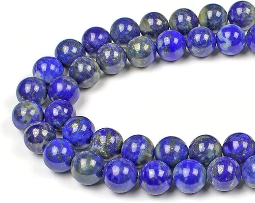 Vista 28 de MJDCB Cuentas de Turquesa Africana Natural Redondas Piedras Sueltas para Hacer Joyas Pulsera Collar Accesorio DIY 15" (4mm)