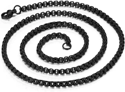 Vista 3 de Comfort Zone Studios - Collar con colgante de etiqueta de perro de runa vikinga, acero inoxidable