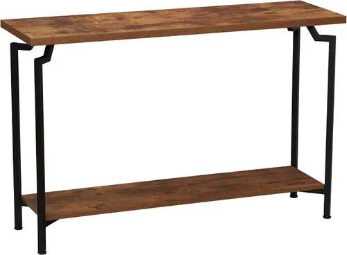 Vista 8 de Household Essentials Mesa de centro rectangular de hierro negro y oro