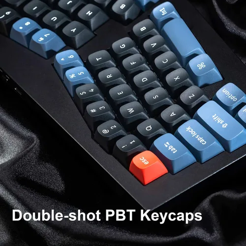 Vista 7 de Keychron Q8 Alice - Teclado mecánico personalizado intercambiable en caliente, QMK programable, RGB retroiluminado tipo C, teclado ergonómico