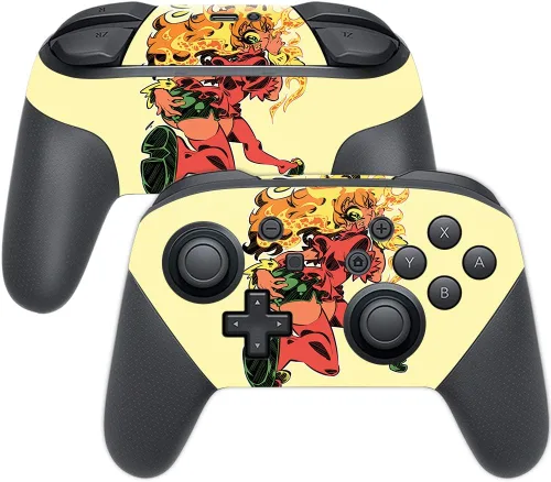Vista 32 de MightySkins Skin compatible con Nintendo Switch Pro Controller - Alien Battle Funda protectora de vinilo duradera y única Fácil de aplicar