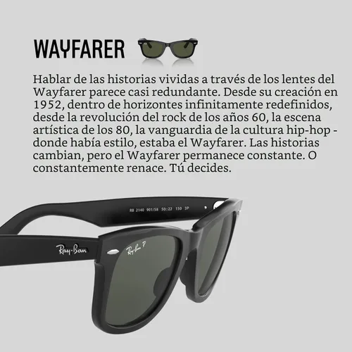 Vista 7 de Ray-Ban RB2140 Original Wayfarer Gafas de sol cuadradas polarizadas tortuga/marrón polarizado