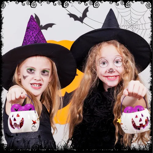 Vista 4 de Jerify 30 bolas de estrés de Halloween a granel de 1.57 pulgadas de espuma de murciélago para relleno de bolsas de regalos de Halloween, trucos