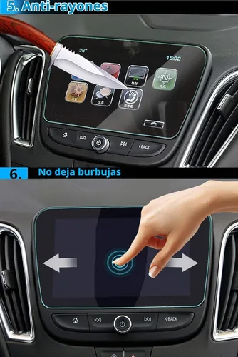 Vista 5 de TTCR-II Protector de pantalla de vidrio templado de 8 pulgadas compatible 8" para Chevy Malibu/Equinox/Volt