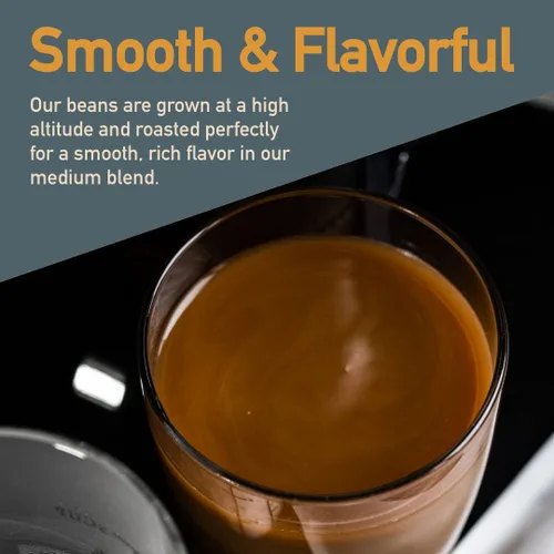 Vista 5 de Healthy Bean - Café molido orgánico descafeinado - Café molido bajo en ácido para estómago sensible - Mezcla de tostado medio, orgánico USDA, alto