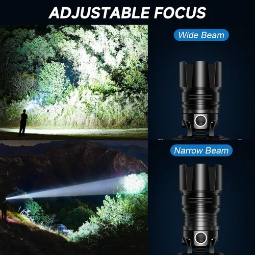 Vista 5 de Linterna frontal recargable, 99000 LM LED súper brillante con sensor de movimiento y 3 modos, luces frontales ajustables 90° para la frente, más