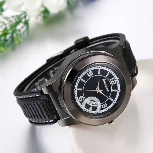 Vista 2 de JewelryWe Reloj de pulsera de cuarzo para hombre, con carga USB, resistente al viento, para el día de San Valentín