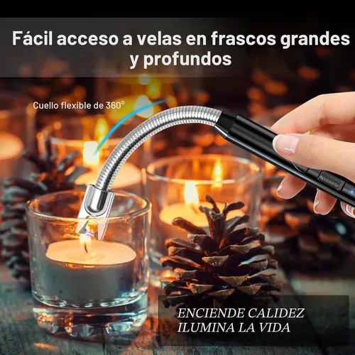 Vista 5 de KTEBO 2 Pack Encendedores Eléctricos de Arco de Plasma Recargables - USB de Largo Alcance para Velas Perfumadas, Barbacoa y Camping - Encendedores