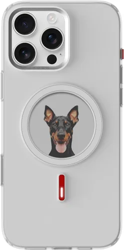 Vista 2 de Oeli XTREM - Funda magnética para iPhone 14, pantalla magnética NFC E-Ink - Pantalla personalizable compatible con MagSafe, soporte de carga