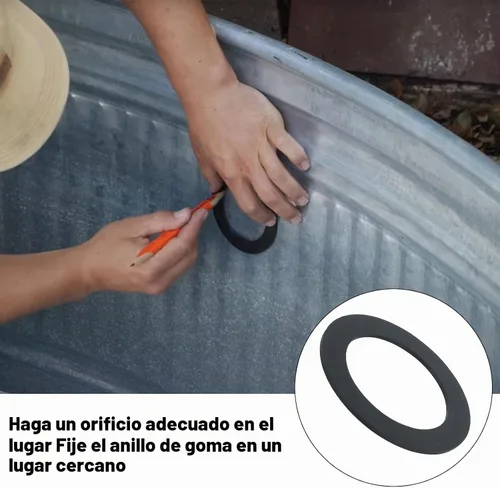 Vista 4 de Kit de arandela de tuerca de conector de filtro roscado de piscina 10744 10256 10255 para Intex
