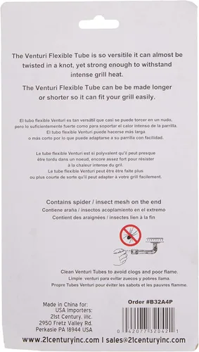 Vista 5 de 21st Century B32A4P EZ Flex - Tubos Venturi universales ajustables, paquete de 2