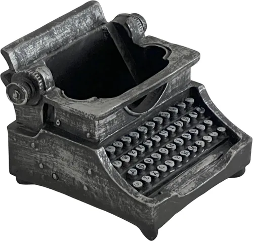 Vista 6 de Bellaa 21413 - Portalápices para máquina de escribir, organizador de escritorio para bolígrafos grandes, antigüedades, retro, shabby chic, taza