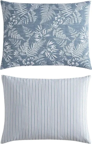 Vista 11 de Eddie Bauer - Juego de edredón individual, ropa de cama reversible suave con funda a juego, juego de ropa de cama lujosa inspirada en flores Helecho