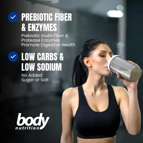 Vista 4 de Body Nutrition Trutein Polvo de Proteína Alto: 45% Suero, 45% Caseína, 10% Clara de Huevo, Sin Gluten, Bajo en Sodio, Polvo de Proteína de Suero