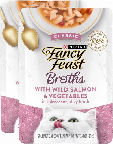 Vista 9 de Suplementos pPurina Fancy ara gatos, multi paquete de caldos gourmet, (16) 1.4 onzas Bolsas, Classic