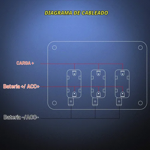 Vista 8 de Nilight - Interruptor de 3 palancas, panel basculante de 12 V con luz LED y cubierta abatible, placa de interruptor de encendido/apagado de alta