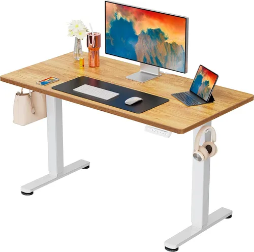 Vista 39 de ErGear - Escritorio eléctrico de pie de altura ajustable, escritorio para estar sentado o de pie de 31.5 x 18.9 pulgadas, escritorio de computadora