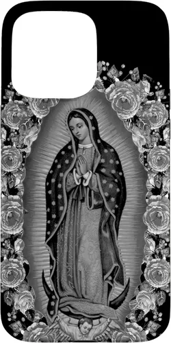 Vista 31 de Our Lady Virgen De Guadalupe - Carcasa floral para iPhone 17