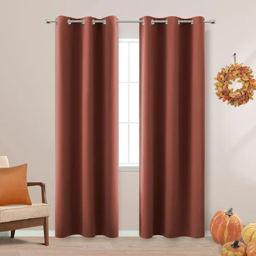 Vista 211 de KOUFALL Cortinas de Baño Aqua para Ventana, Juego de 2 Paneles Decoración Costera Cortinas Cortas Opacas para Ventana Pequeña de Cocina Puerta