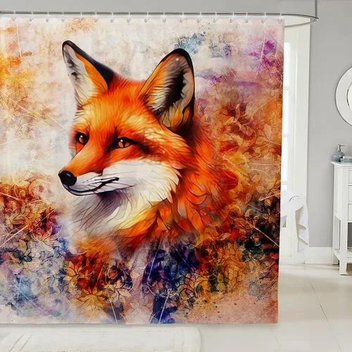 Vista 91 de Feelyou Cortina de ducha con diseño de gato para decoración de baño, bonita cortina de baño para puestos de bañeras, accesorios de baño divertidos
